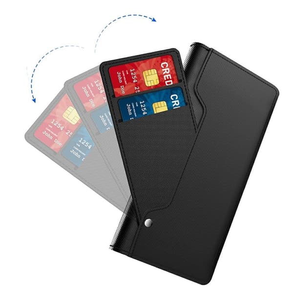 Xiaomi Redmi Note 14 5G etui med makeup-spejl i smart design - Sort