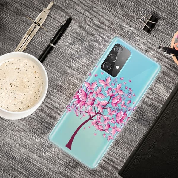 Deco Samsung Galaxy A13 4G Etui - Lyserøde Blomster