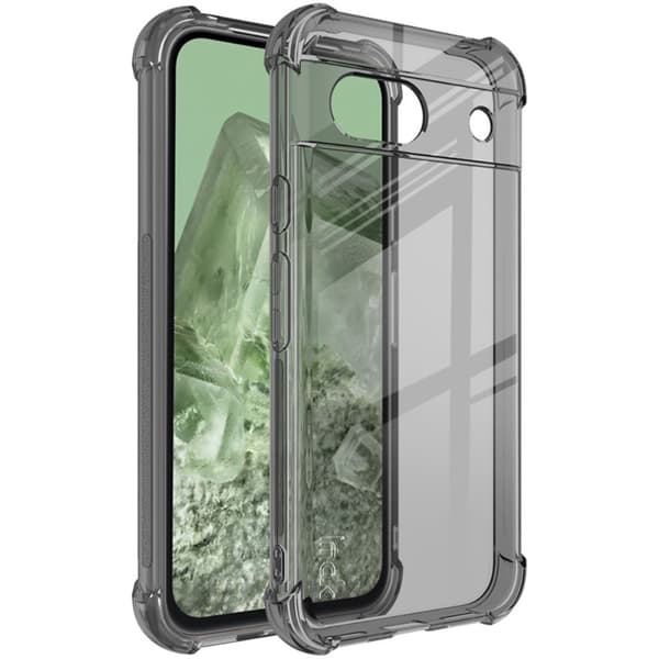 ENKAY klart anti-drop Google Pixel 8A etui - Gennemsigtig Sort
