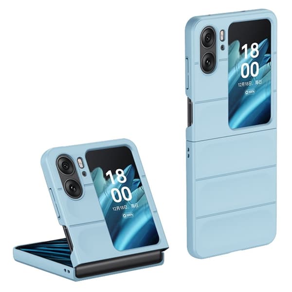Mjukt greppformat Oppo Find N2 Flip skal - Blå