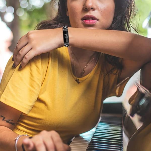 Fitbit Inspire 2 / Inspire HR kellon hihna - Musta