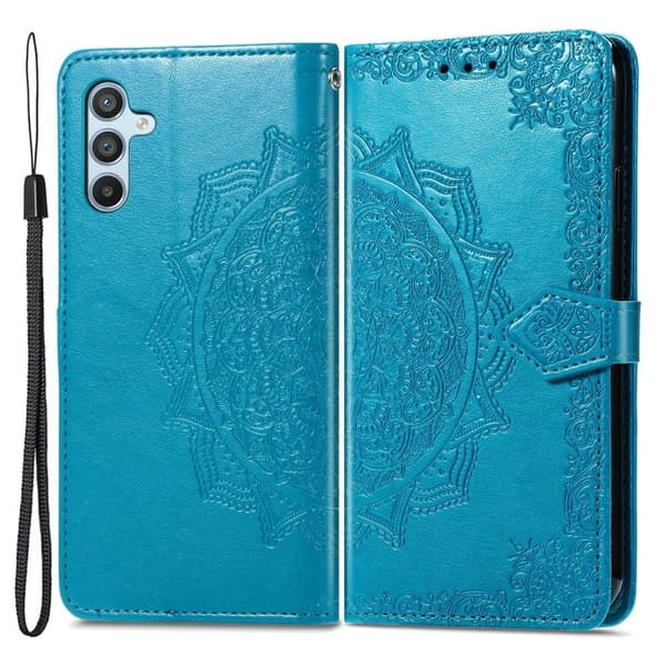 Mandala Samsung Galaxy A54 Flippetui - Blå