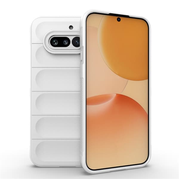 Mjukt greppformat Nothing Phone (4a) skal - Vit