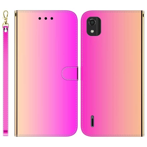 Mirror Nokia C2 2nd Edition Flip Etui - Rose
