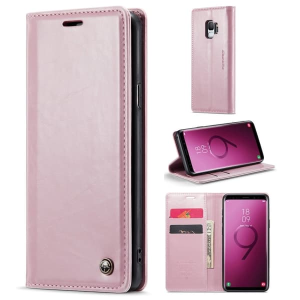 CaseMe Samsung Galaxy S9 Smooth Etui - Lyserød