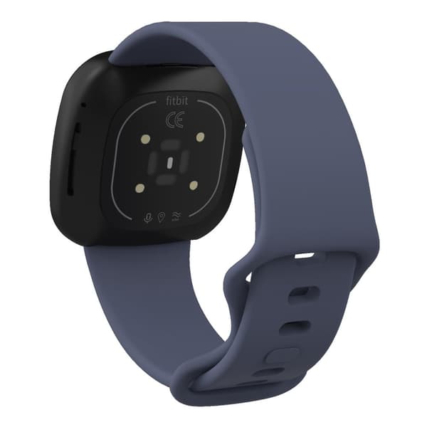 Fitbit Sense 2 / Versa 4 klokkerem i silikon - Blågrå Størrelse: S