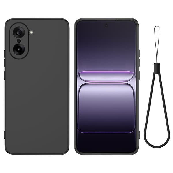 Matte Liquid OnePlus Nord CE5 silikone cover - Sort
