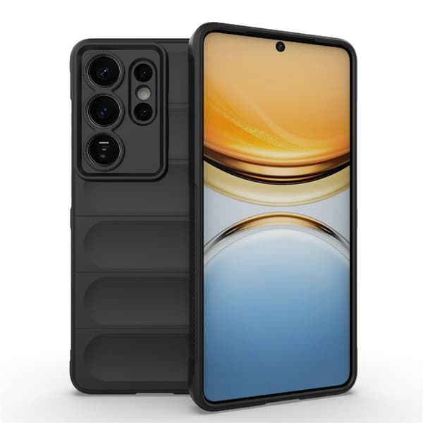 Blødt grebsformet Samsung Galaxy S26 Ultra cover - Sort