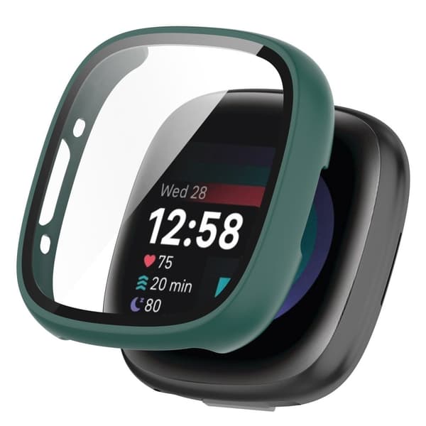 Fitbit Sense 2 / Versa 4 suojus karkaistulla lasilla - Vihreä