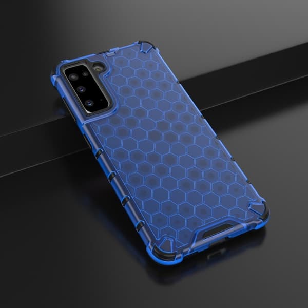 Bofink Honeycomb Samsung Galaxy S21 etui - blå