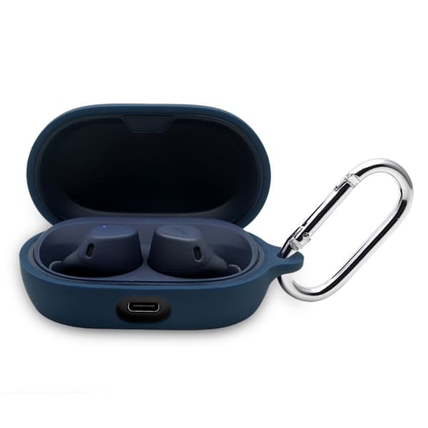 Jabra Elite 7 Active silikonetui med nøkkelring - Midnattsblå
