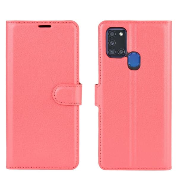 Classic Samsung Galaxy A21s flip etui - Red
