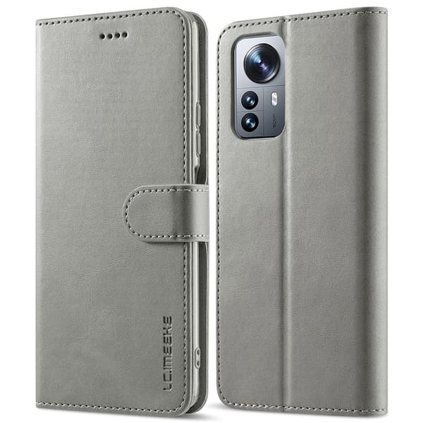 LC.IMEEKE Xiaomi 12X / Xiaomi 12 flip case - Harmaa