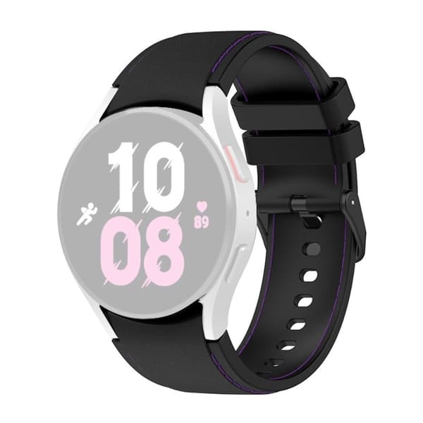 Samsung Galaxy Watch 5 / 4 / 3 (41mm) silikone urrem - Sort / Sort