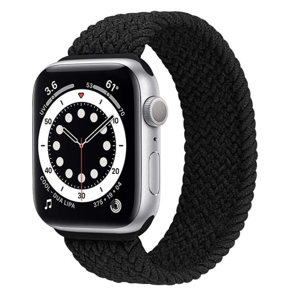 Apple Watch (41 mm) elastisk klokkerem - Svart / Størrelse: S