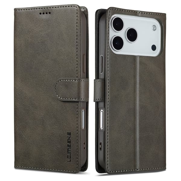 LC.IMEEKE iPhone 17 Pro Max flip etui - Grå