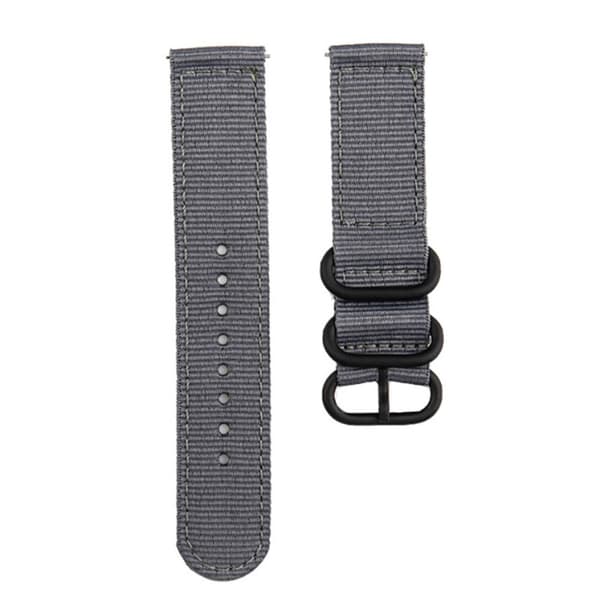 18mm Universal nylon kellohihna - Harmaa