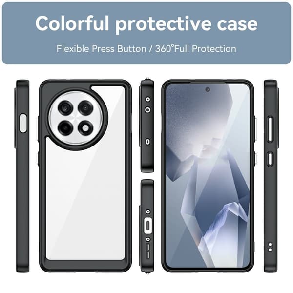 Xiaomi Redmi Note 13R / OnePlus Ace 5 / OnePlus Ace 5 Pro smart akryl cover - Sort