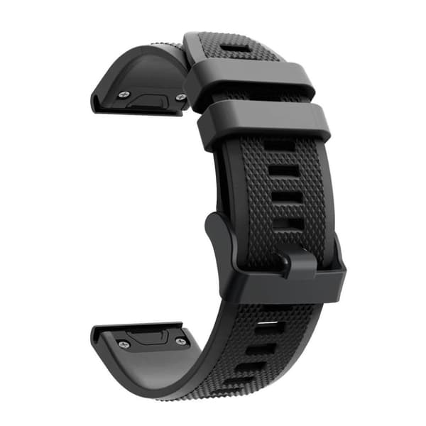 Garmin Fenix 5 smidig silikoneurrem - sort