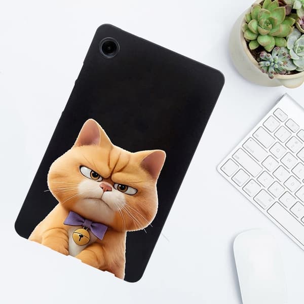 Samsung Galaxy Tab A9 Case Pattern Printing Slim Flexible Tablet Protective Cover - Garfield Cat