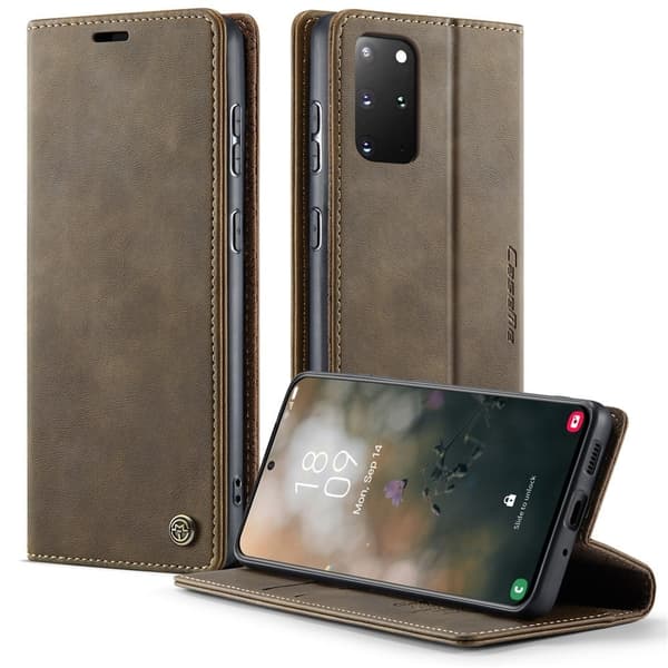 CaseMe Samsung Galaxy S20 Plus vintage-etui - Kaffe