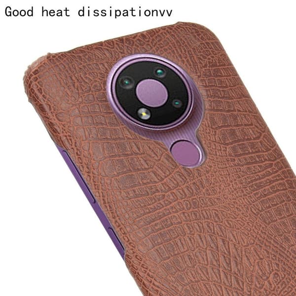 Croco etui - Nokia 3.4 - brun