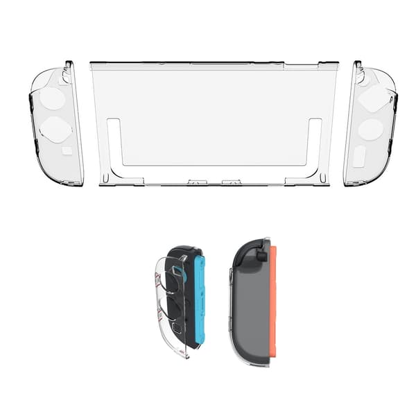 DOBE FOMIS ELECTRONICS TNS-51120 Protective Case for Nintendo Switch 2 Game Console Crystal Clear Hard Shell - Transparent