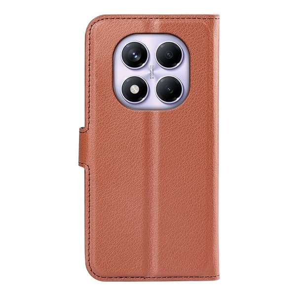 Classic Xiaomi Redmi Note 14 Pro 4G flip etui - Brun