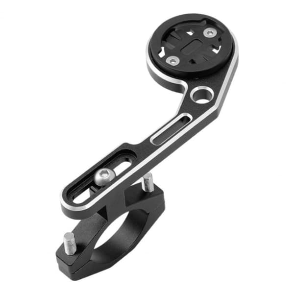 Universal GPS-holder til cykelstyr i aluminiumslegering - Sort + Sølv