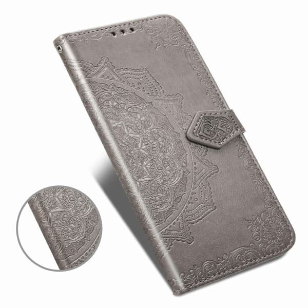 Mandala Samsung Galaxy A20s etui - Grå
