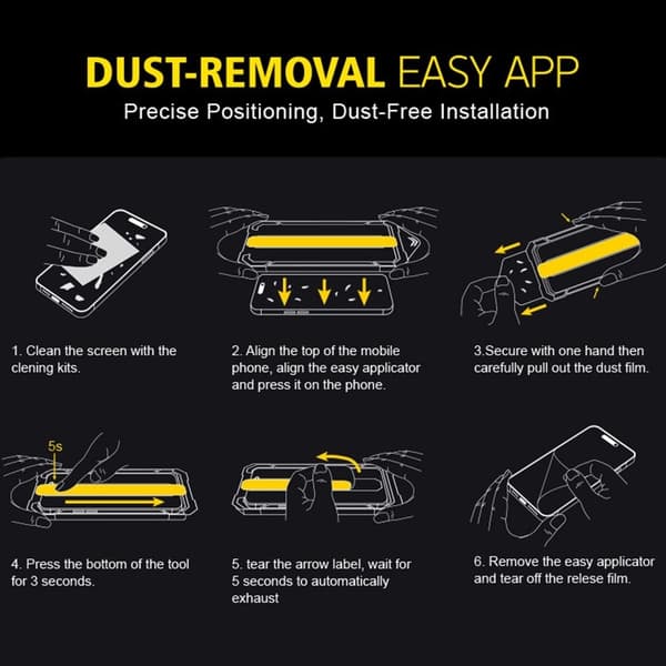 HD Clear Silk Print tempered Glass Screen Protector for iPhone 15 Pro