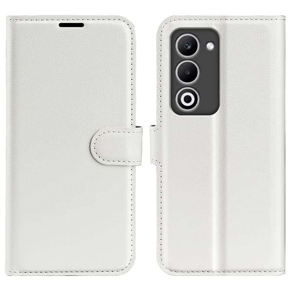 Klassisk Oppo A5 flip etui - Hvid