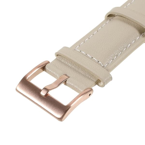 22m Universal quick release urrem i ægte læder - Beige