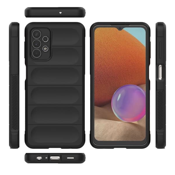 Mjukt greppformat Samsung Galaxy M32 5G / Samsung Galaxy A32 5G skal - Silver/Grå