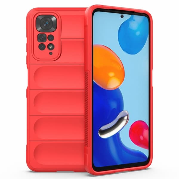 Mjukt greppformat Xiaomi Redmi Note 11S / Xiaomi Redmi Note 11 skal - Röd