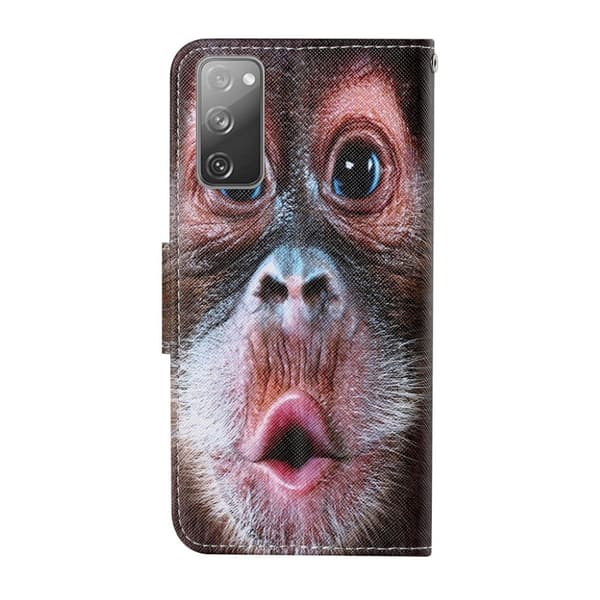 Wonderland Samsung Galaxy S20 FE 5G / S20 Fe Flip Etui - Monkey