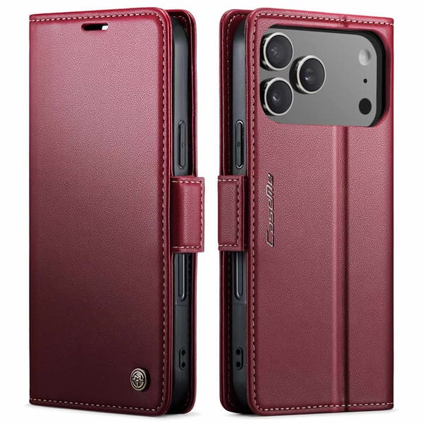 CaseMe iPhone 17 Pro smooth etui - Rød