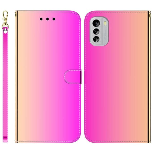 Mirror Nokia G60 Flip Etui - Rose