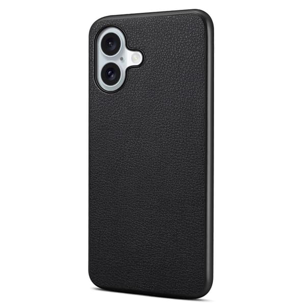 Mat og elegant tekstureret iPhone 17 cover - Sort