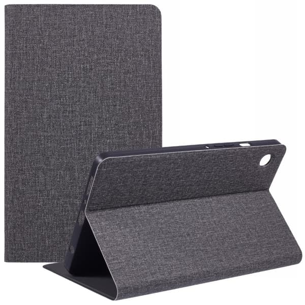 X-LEVEL Samsung Galaxy Tab A9 X115 Case Cloth Texture Leather Tablet Cover - Grå