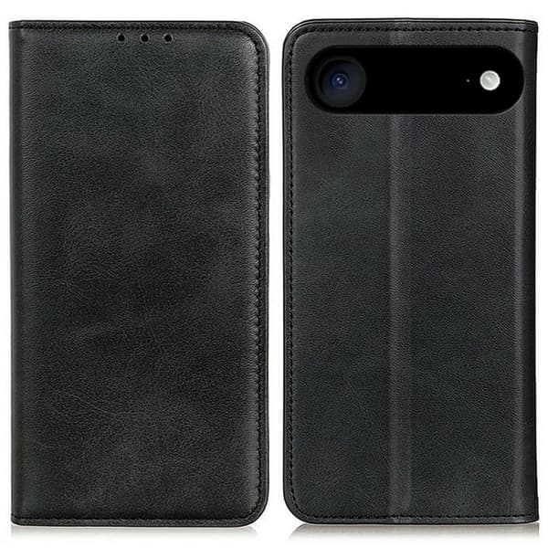 iPhone Air lompakkokotelo, aitoa nahkaa - Musta