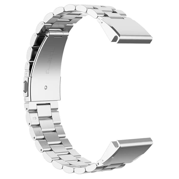 Garmin Fenix 7S / 7S Pro / 6S / 6S Pro Urrem 20mm Rustfrit Stål 3-Perle Håndledsrem - Sølv