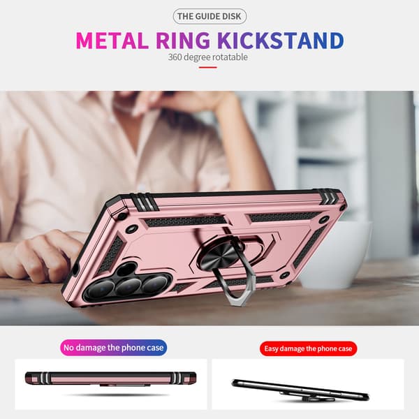 Bofink Combat Samsung Galaxy S26 Plus deksel - Rose Gull