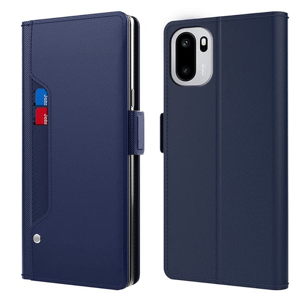 OnePlus 15R etui med makeup-spejl i smart design - Blå