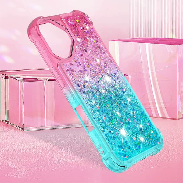Princess iPhone 17 deksel - Rosa + Himmelblå