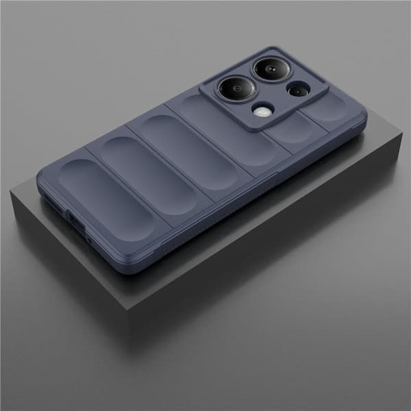 Mjukt greppformat Xiaomi Redmi Note 14S skal - Mörkblå