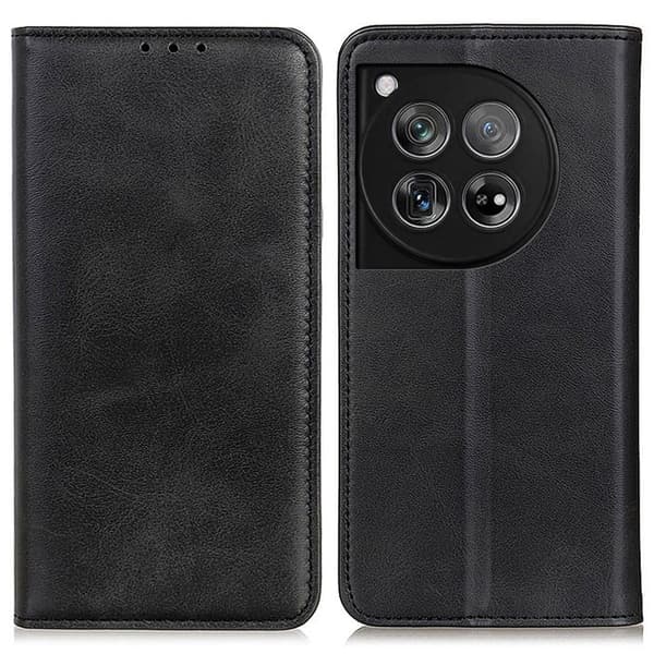 OnePlus 12 læderetui med pung - Sort