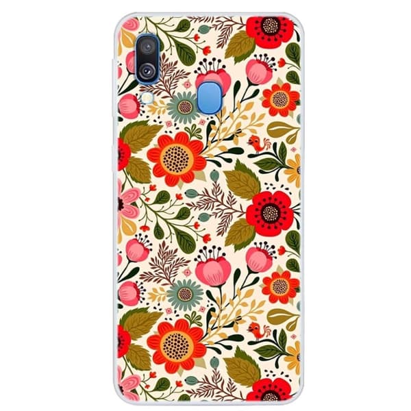 Deco Samsung Galaxy A40 deksel - Vakker blomster