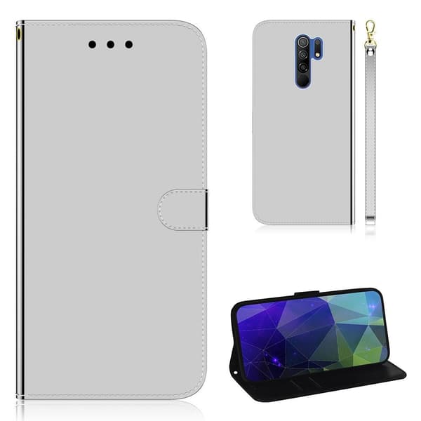 Mirror Xiaomi Redmi 9 Flippetui - Sølv