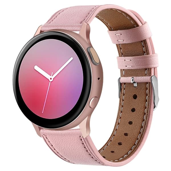 22mm Universal klockarmband i äkta läder - Rosa